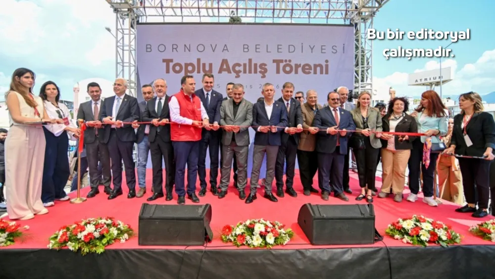 CHP Genel Başkanı Özgür Özel, Bornova'daki açılışlara katılarak Bornova Belediyesi'nin projelerine hem Başkan Ömer Eşki'ye destek verdi