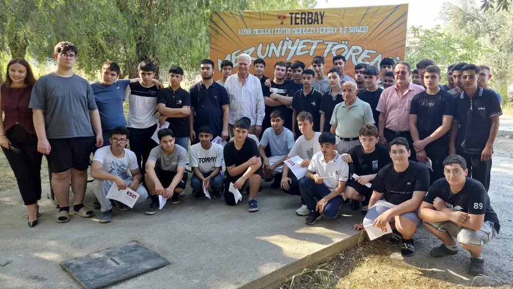 Terbay Çıraklık Okulu’nda karne ve sertifika töreni