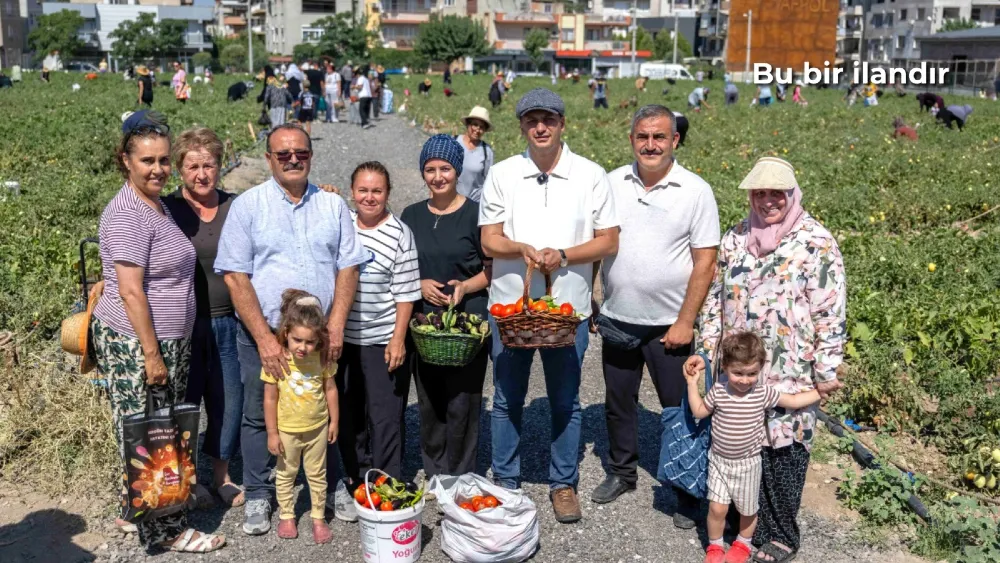 Başkan Ömer Eşki, üretici kadınlarla bir araya gelerek bostanlarda yürütülen çalışmaları yerinde inceledi