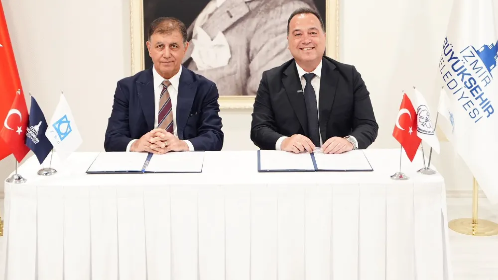 İzmir Büyükşehir Belediye Başkanı Cemil Tugay ve Manisa Büyükşehir Belediye Başkanı Besim Dutlulu