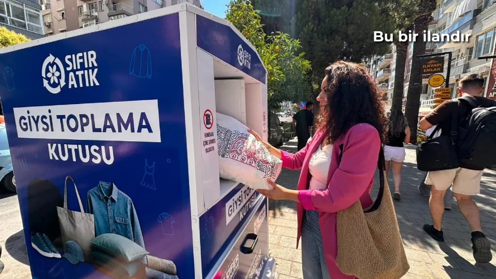 Konaklıların eski giysileri çöpe değil geri dönüşüme gidiyor