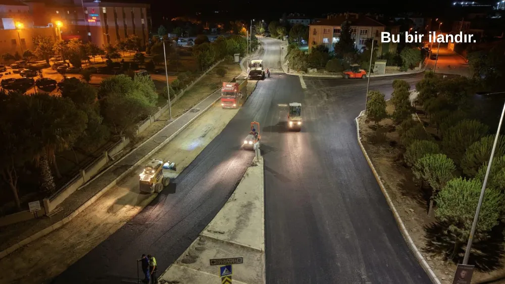 Urla Devlet Hastanesi mevkiinde yol yenileme çalışmaları tamamlandı