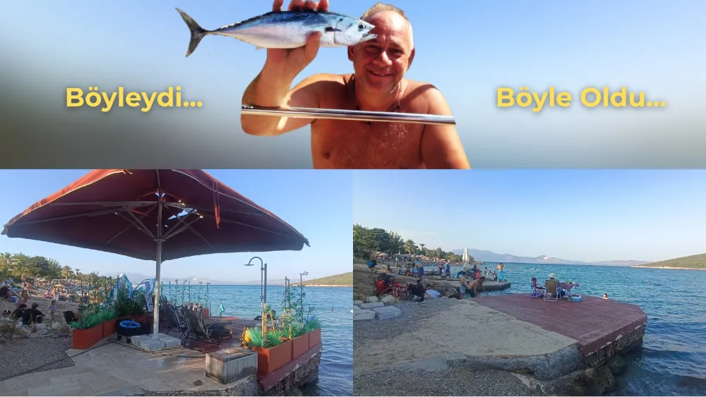 Ünlü iş insanının Çeşme'deki 'özel beach'i yıkılıp halkın kullanımına açıldı