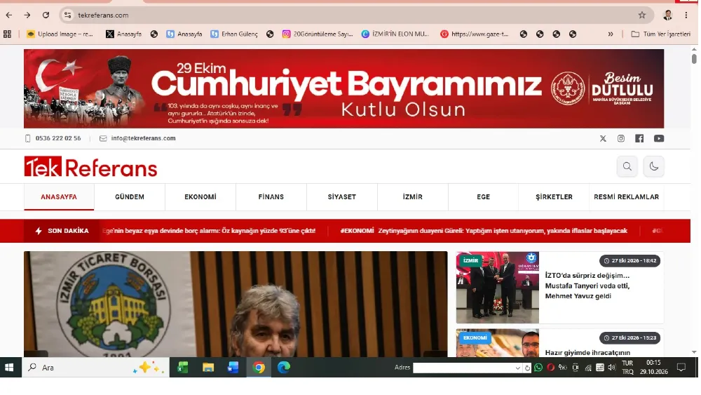Manisa Büyükşehir Belediyesi 29 Ekim ilanı
