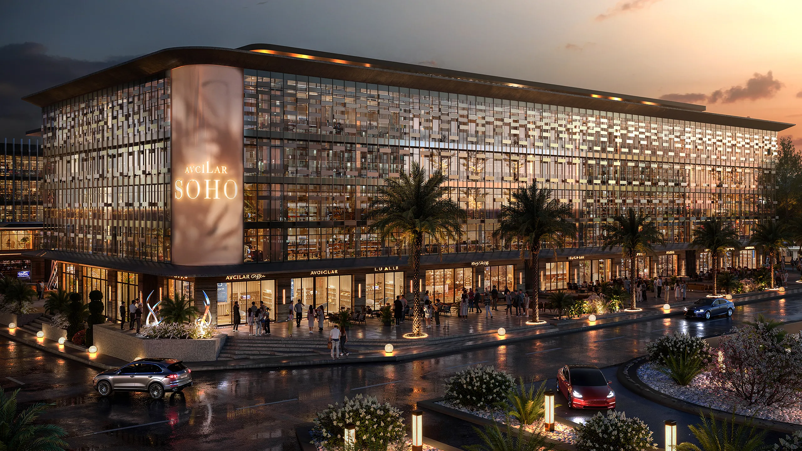 Optimum AVM’nin yanında konumlanan Avcılar SOHO; ofisleri, çarşısı ve rezidanslarıyla “Yeni Gaziemir”in yeni yaşam ve ticaret merkezi olacak.