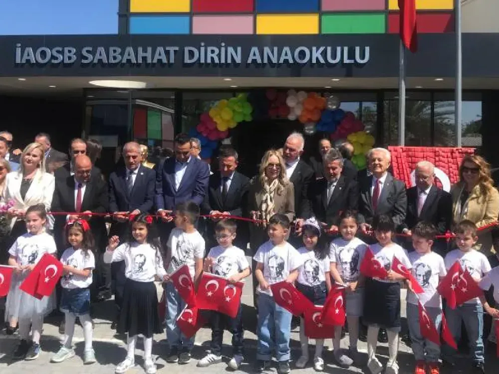 İzmir Atatürk OSB’nin gurur günü… Sabahat Dirin Anaokulu açıldı