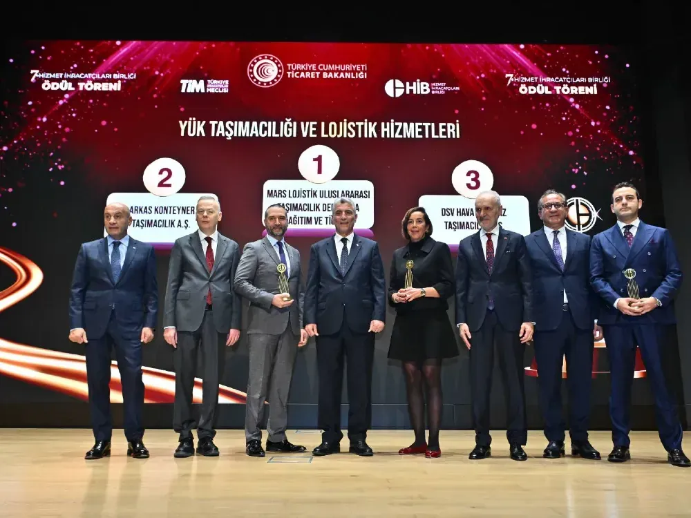 Arkas Line hizmet ihracatı şampiyonlarında ikinci oldu 