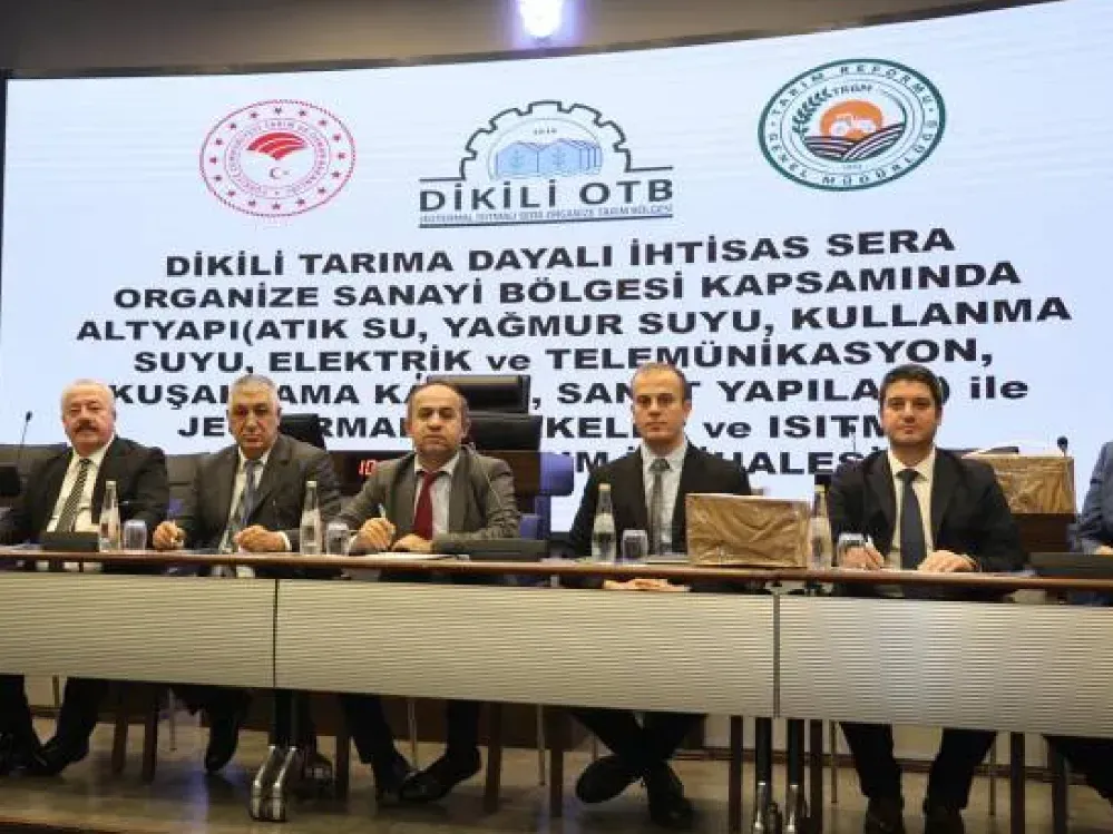 Dikili Tarım Bölgesi'nde 65 milyon dolarlık ihale tamam